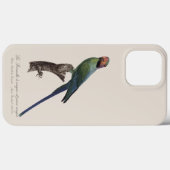 Coques Case-Mate iPhone La Perruche a nuque et joues rouges (Verso (horizontal))