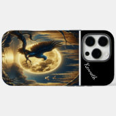 Coques Case-Mate iPhone La Pleine lune de l'aigle illumine (Verso (horizontal))