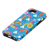 Coques Case-Mate iPhone la pluie d'arcs-en-ciel de nuages laisse tomber le (Bas)