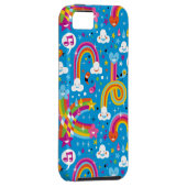 Coques Case-Mate iPhone la pluie d'arcs-en-ciel de nuages laisse tomber le (Dos/Droit)