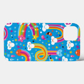 Coques Case-Mate iPhone la pluie d'arcs-en-ciel de nuages laisse tomber le (Verso (horizontal))