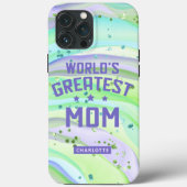 Coques Case-Mate iPhone La plus grande maman du monde Fête des mères Parti (Verso)