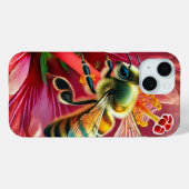 Coques Case-Mate iPhone La pollinisation d'une fleur d'Hibiscus (Verso (horizontal))