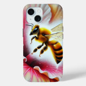 Coques Case-Mate iPhone La pollinisation d'une fleur d'Hibiscus en fleurs (Verso)