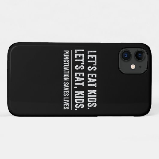 Coques Case-Mate iPhone La ponctuation sauve des vies (Dos (Horizontal))
