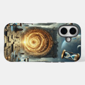 Coques Case-Mate iPhone La porte colossale du temps (Verso (horizontal))