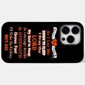 Coques Case-Mate iPhone La prière du guerrier MS (Verso (horizontal))