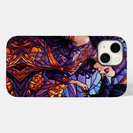Coques Case-Mate iPhone La princesse et le corbeau (Verso (horizontal))