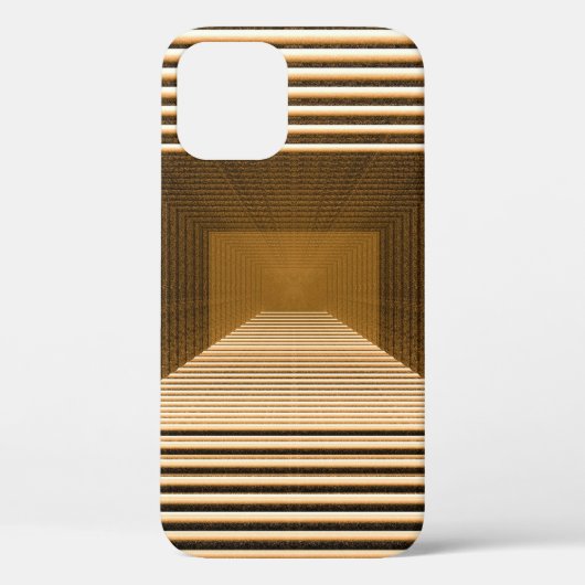 Coques Case-Mate iPhone La pyramide jaune Abstraite comprend en profondeur (Verso)