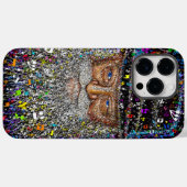 Coques Case-Mate iPhone La Rebbe Lubavitcher en lettres hébraïques (Verso (horizontal))