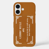 Coques Case-Mate iPhone la règle 91 de Gibbs (Verso)
