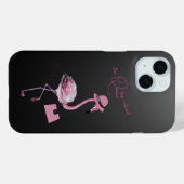 Coques Case-Mate iPhone La Reine A Retraité Classy Chic Flamant rose Rose (Verso (horizontal))