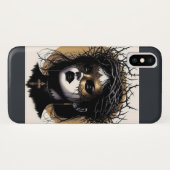 Coques Case-Mate iPhone La religieuse noire (Dos (Horizontal))