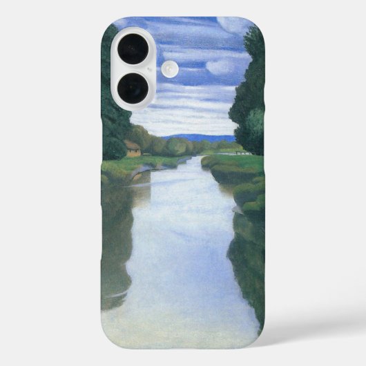 Coques Case-Mate iPhone La rivière de Berville par Felix Vallotton, Fine A (Verso)