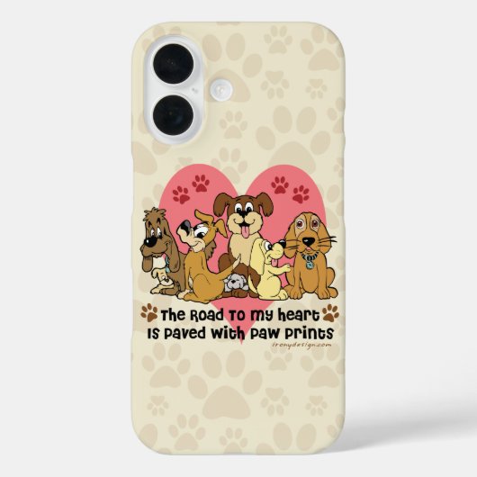 Coques Case-Mate iPhone La route à mes chiens de coeur (Verso)