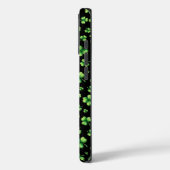 Coques Case-Mate iPhone La Saint-Patrick Aquarelle Trèfle sur fond noir (Verso / Gauche)