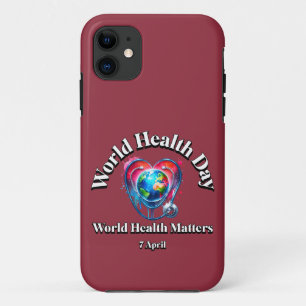 Case-Mate iPhone Case La Santé Mondiale Compte. Journée mondiale de la s