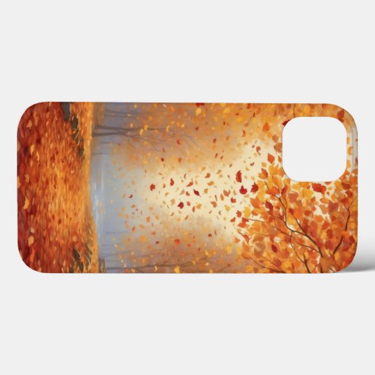 Coques Case-Mate iPhone La Scène Feuille en déclin (Verso (horizontal))