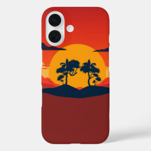 Coques iPhone 16 La sérénité du coucher du soleil : une scène paisi