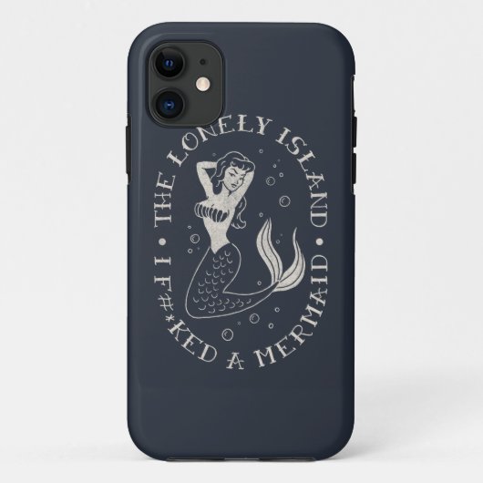 Coques Case-Mate iPhone La sirène seule d'île (Dos)
