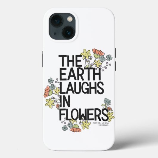 Coques Case-Mate iPhone La Terre rit de fleurs (Verso)