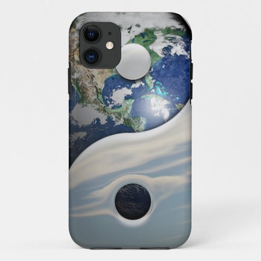 Coques Case-Mate iPhone La terre Yin et symbole de Yang (Dos)