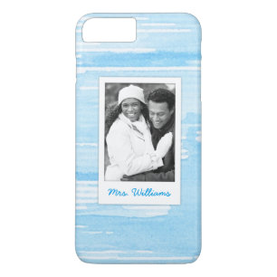 Coques Pour iPhone La texture bleue bleue abstraite ajoutent la