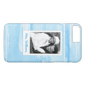 Coques Case-Mate iPhone La texture bleue bleue abstraite | ajoutent la (Dos (Horizontal))