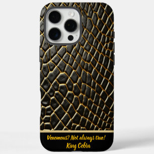 Coques iPhone 16 Pro Max La texture complexe de la peau d'un serpent venime
