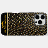 Coques Case-Mate iPhone La texture complexe de la peau d'un serpent venime (Verso (horizontal))