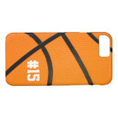 Coques Case-Mate iPhone La texture de basket-ball a personnalisé # cas de (Dos (Horizontal))