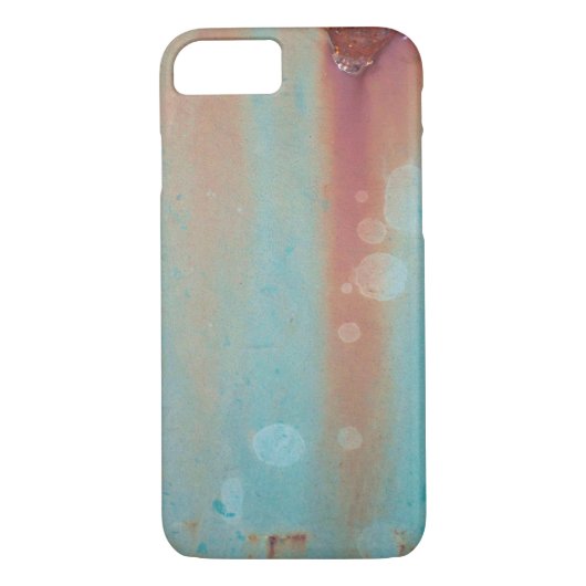 Coques Case-Mate iPhone La turquoise s'est rouillée métal (Dos)