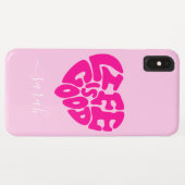 Coques Case-Mate iPhone La Vie, c'est le bon Coeur, nom personnel (Dos (Horizontal))