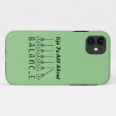 Coques Case-Mate iPhone La vie, c'est l'équilibre de l'inspiration de moti (Dos (Horizontal))