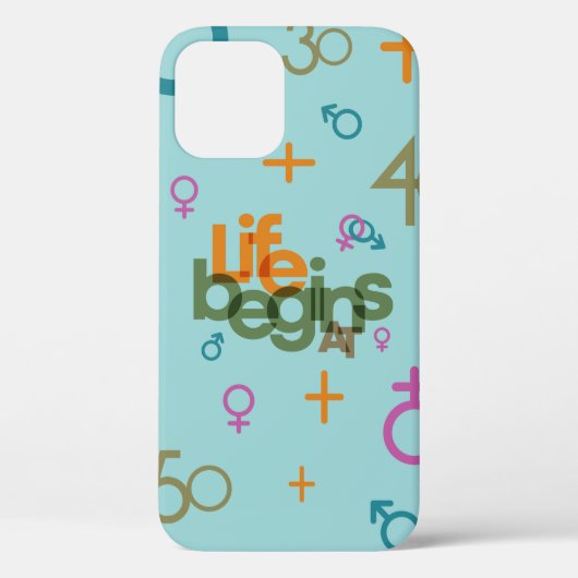Coques Case-Mate iPhone La vie commence à (Personnaliser) | (Verso)