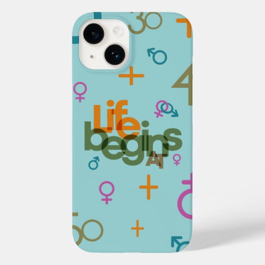 Coques Case-Mate iPhone La vie commence à (Personnaliser) | (Verso)