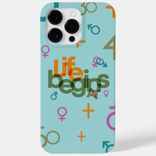 Coques Case-Mate iPhone La vie commence à (Personnaliser) | (Verso)