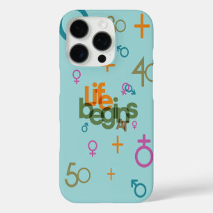 Coques iPhone 16 Pro La vie commence à (Personnaliser)