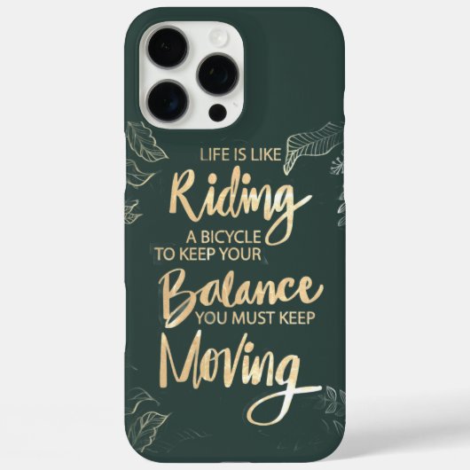 Coques Case-Mate iPhone La vie est comme faire du vélo, il faut avancer (Verso)