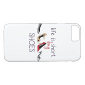 Coques Case-Mate iPhone La vie est courte (Dos (Horizontal))