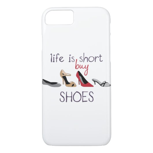 Coques Case-Mate iPhone La vie est courte (Dos)