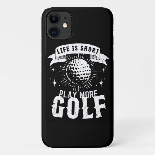 Coques Case-Mate iPhone La vie est courte. Jouez plus de golf (Dos)