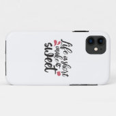 Coques Case-Mate iPhone La vie est courte, la rendre douce - Citation insp (Dos (Horizontal))