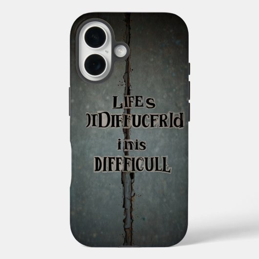 Coques Case-Mate iPhone la vie est difficile (Verso)