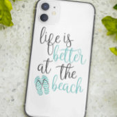 Coques Case-Mate iPhone La Vie Est Meilleure À La Citation Plage