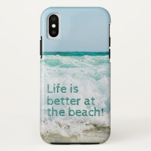 Case-Mate iPhone Case La vie est meilleure à la plage avec une vague