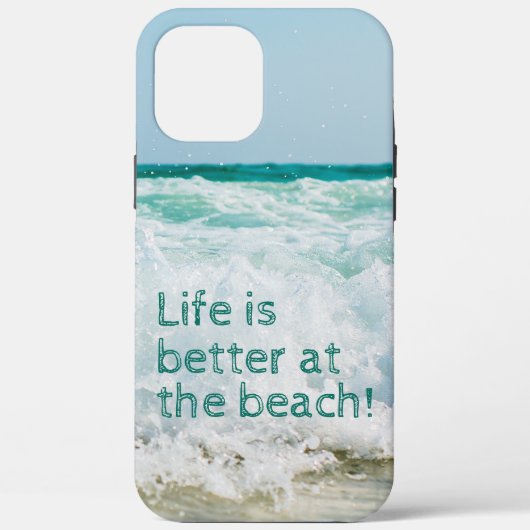 Coques Case-Mate iPhone La Vie Est Meilleure À La Vague De Plage (Verso)