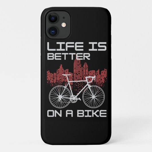 Coques Case-Mate iPhone La vie est meilleure à vélo (Dos)
