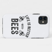 Coques Case-Mate iPhone La vie est meilleure avec les abeilles miel cool a (Dos (Horizontal))