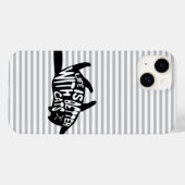Coques Case-Mate iPhone La vie est meilleure avec les chats | Typographie  (Verso (horizontal))